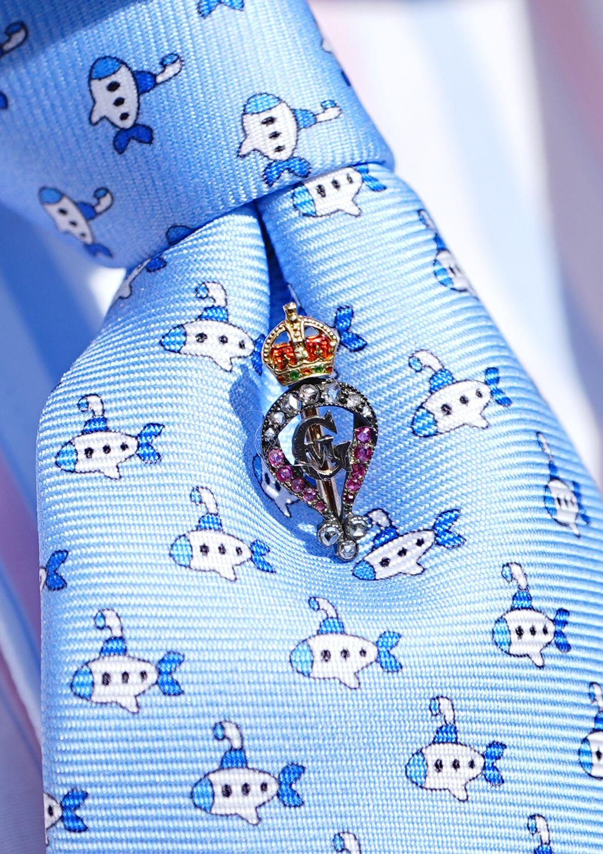 King Charles III attends a garden party at Buckingham Palace in London on May 14, 2025 (Aaron Chown/PA Images/Alamy)